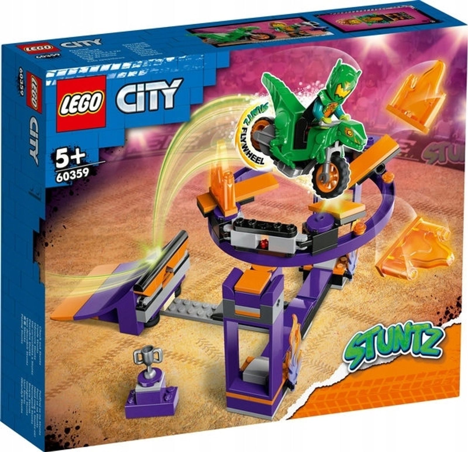 Конструктор LEGO City Stuntz Испытание каскадеров с трамплином и кольцом,  144 деталей, 5+, 60359 - купить с доставкой по выгодным ценам в  интернет-магазине OZON (931905561)