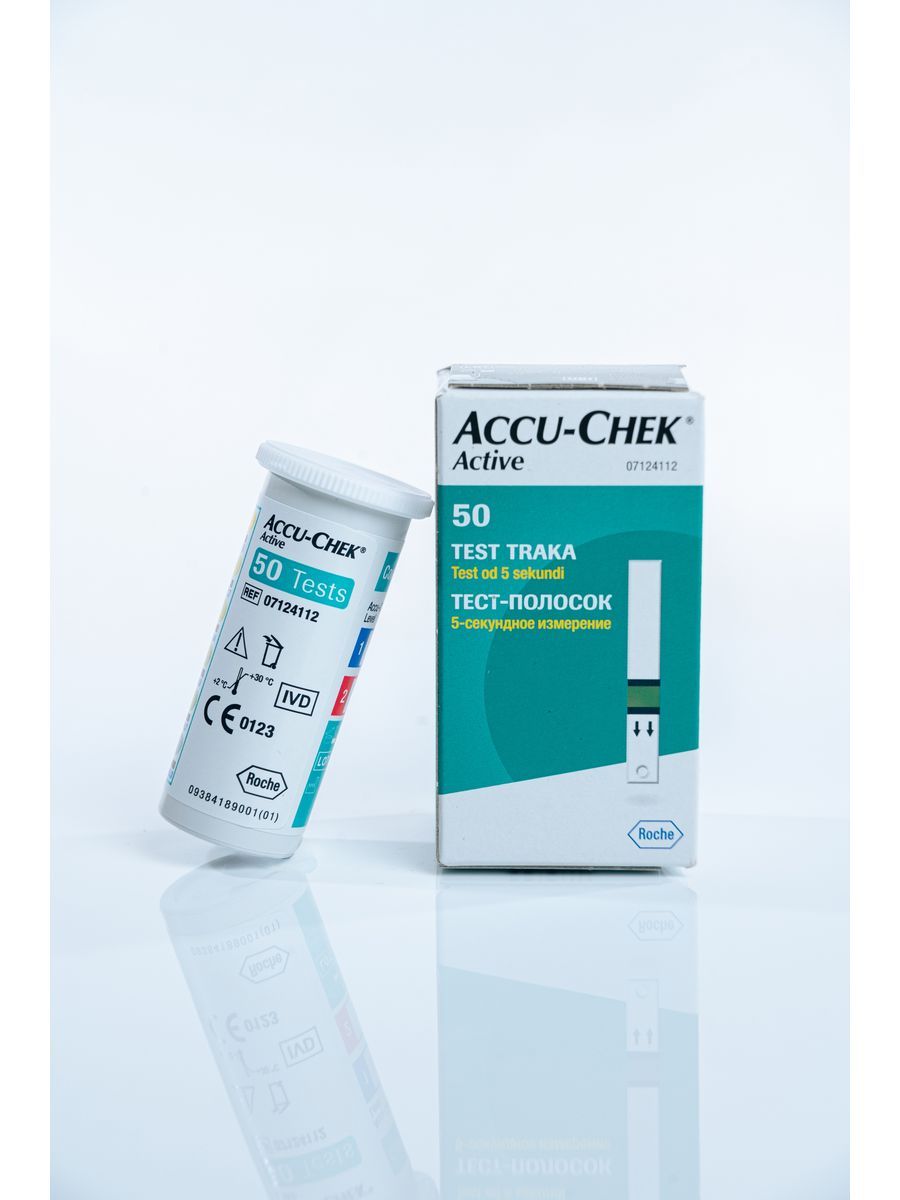 Тест полоски для глюкометра Accu-Chek Active