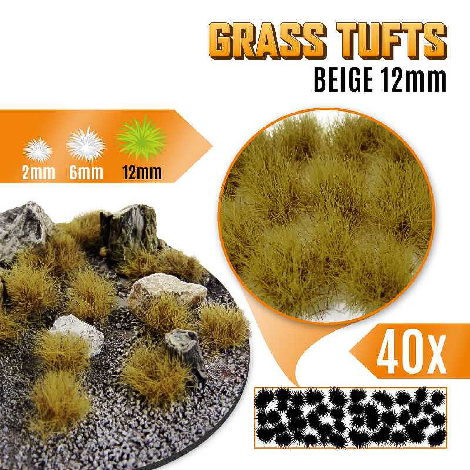 Green Stuff World: Пучки травы для макетов и диорам Grass Tufts 12 mm - Beige