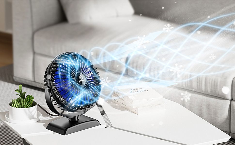 вентилятор настольный бесшумный/Модный и популярный вентилятор от юсб.(图4)