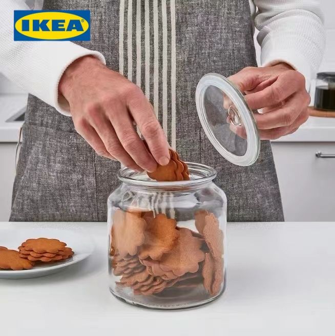 IKEA Бак для продуктов, Стекло, 1.9 л