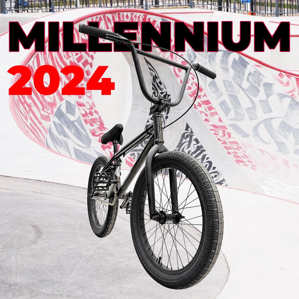 Велосипед трюковой BMX TECH TEAM Millenium 20.4" 2024 черный