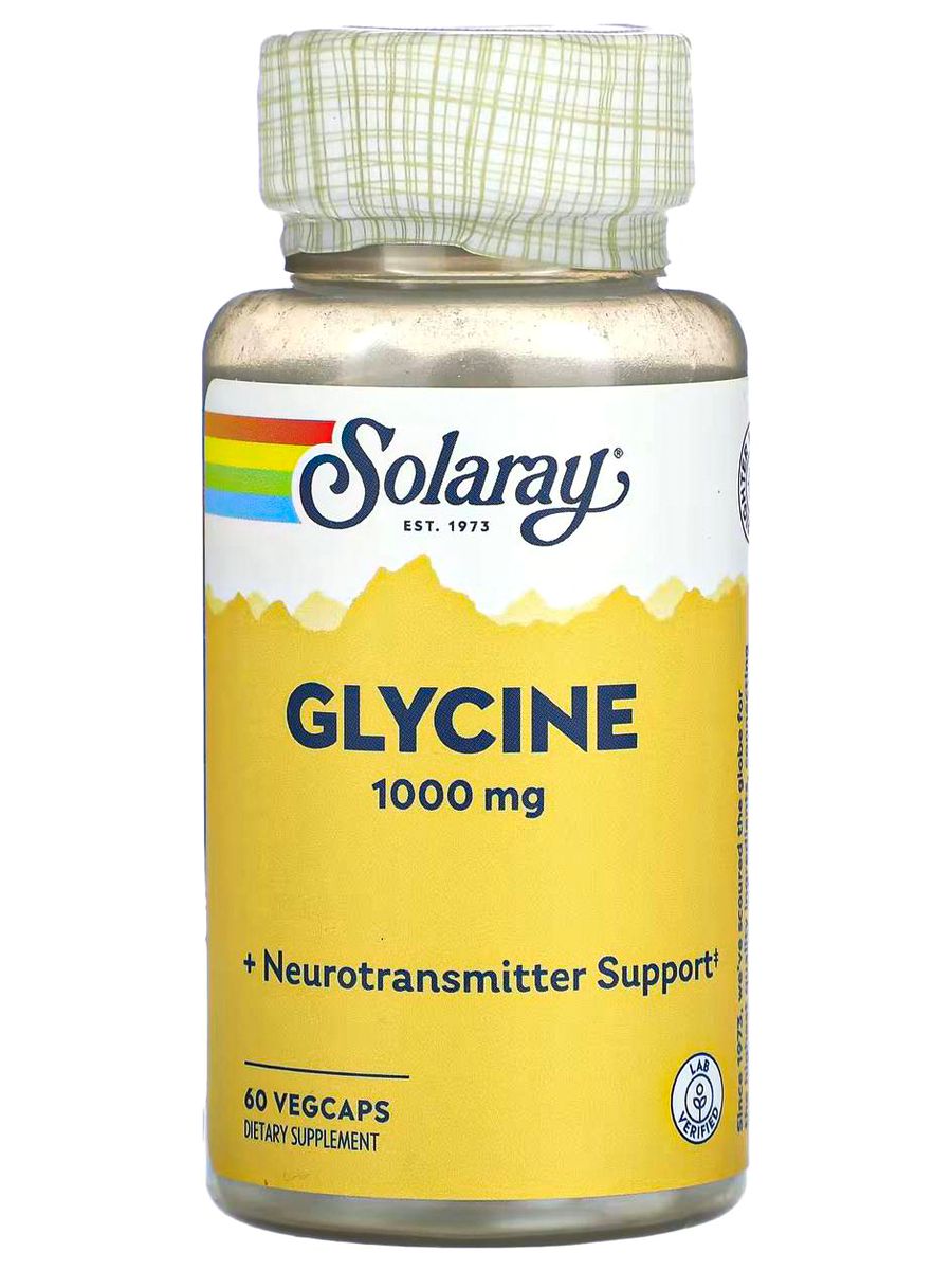 Глицин, 1000 мг 60 капсул, glycine