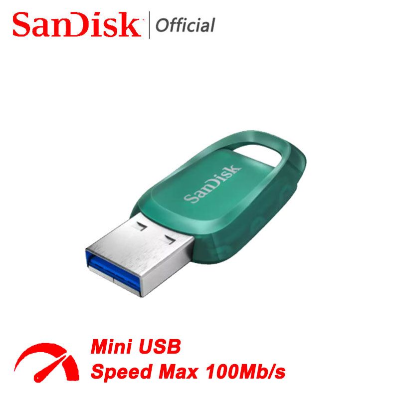 SanDiskUSB-флеш-накопительUltraEcoSDCZ96-512G512ГБ,бирюзовый