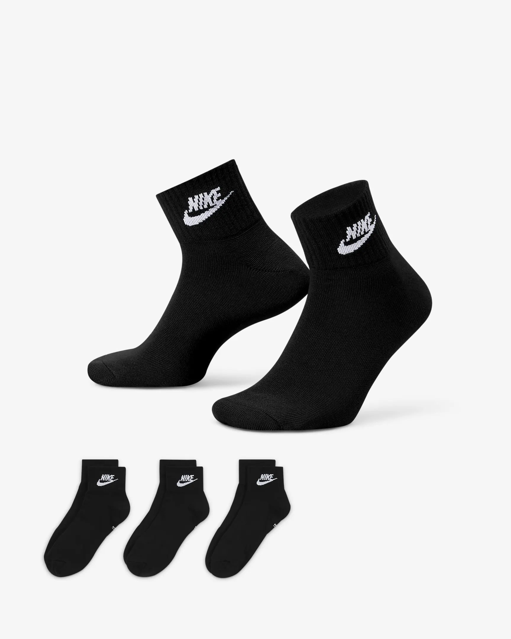 Носки Nike Everyday Lightweight Ankle, 3 пары