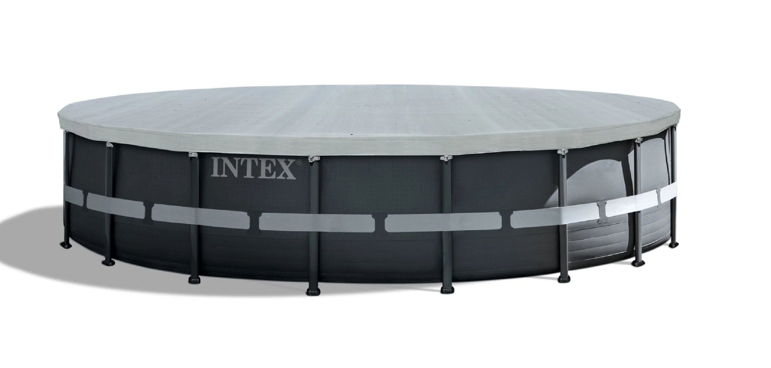 Тент 549 см,покрывало для круглого каркасного бассейна Deluxe Pool Cover INTEX 17900