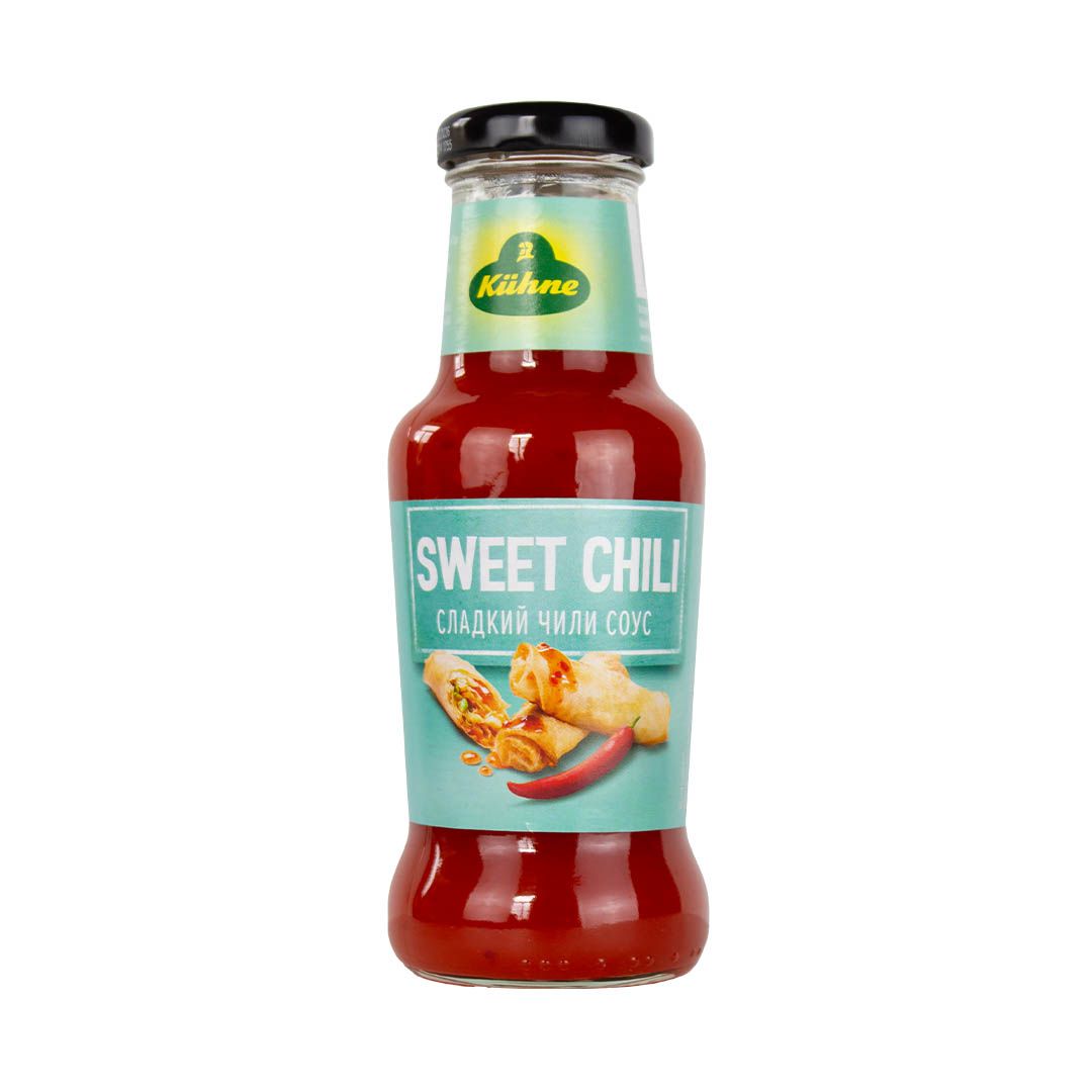 Соус чили Kuhne Sweet chili sauce with chili and garlic Cладкий Чили с чесноком 250 мл