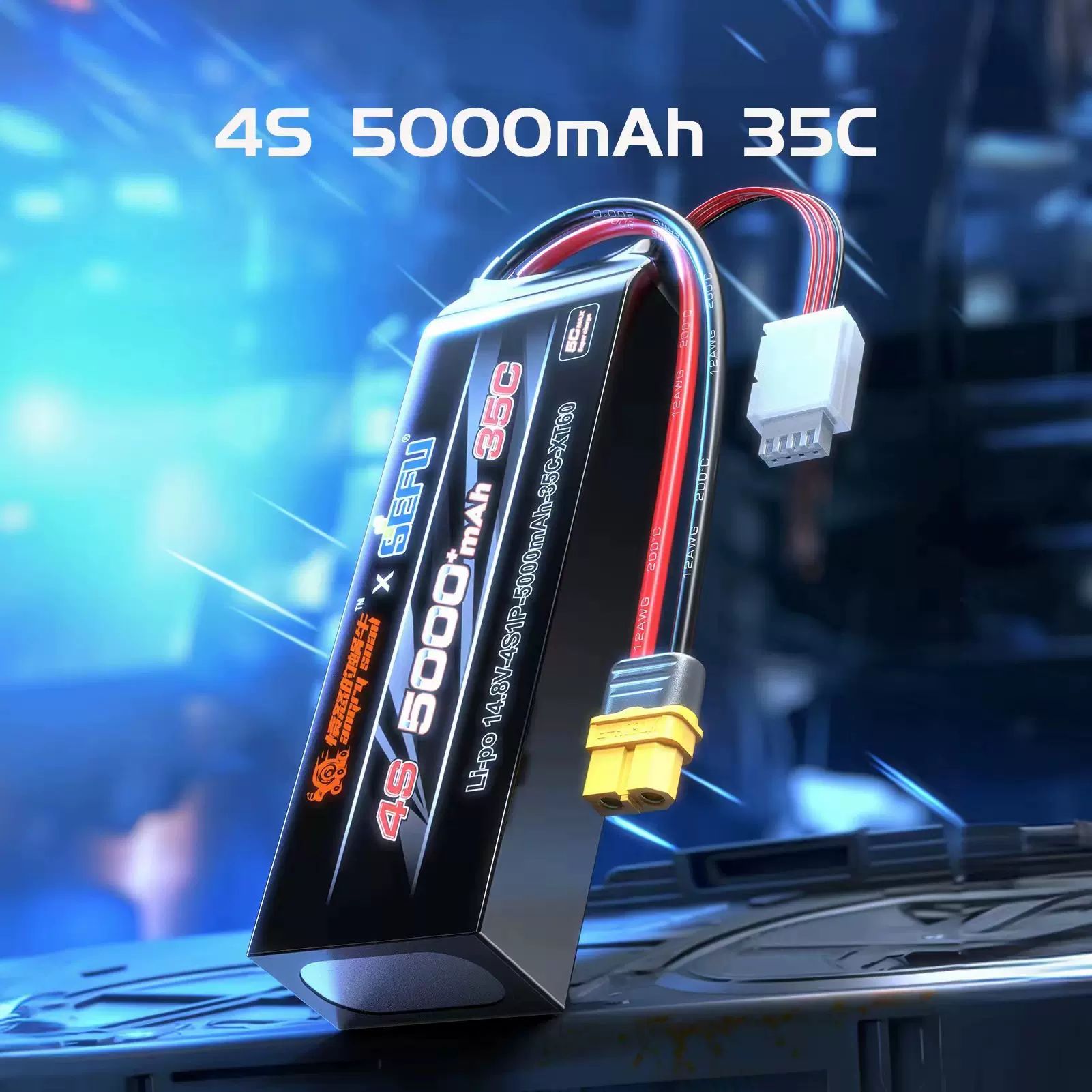 Angry Snail Suffolphe 4S 5000mAh 35C XT60 Lipo battery