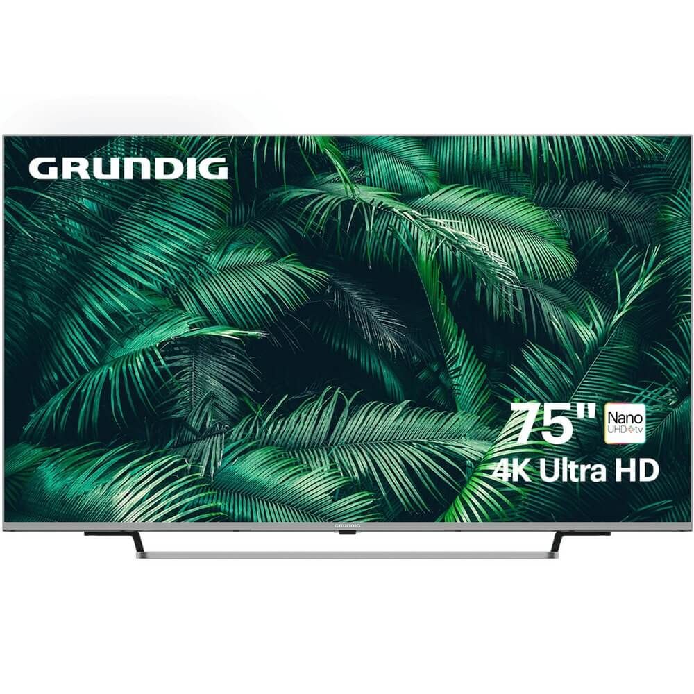 GrundigТелевизорGH8600(2024)75"4KUHD,серебристый,черный