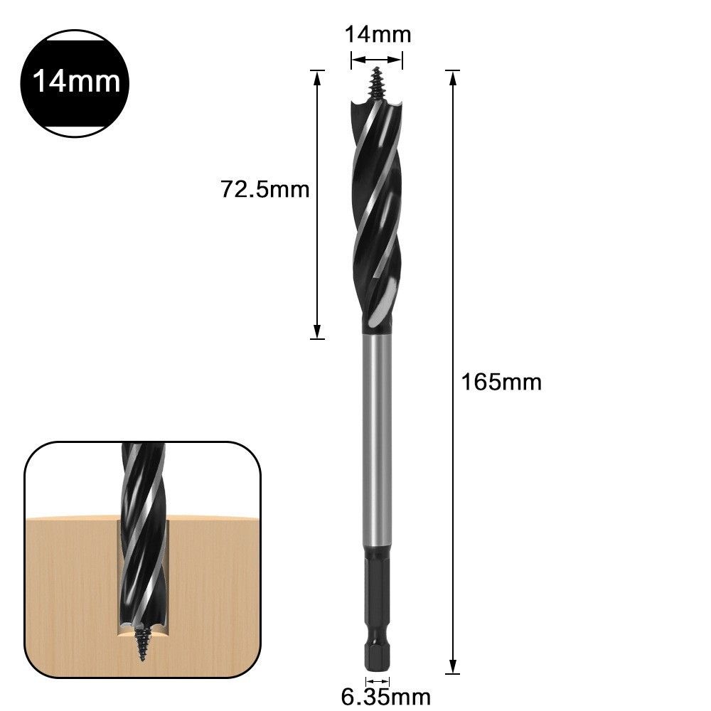 СверлаподеревуСпиральныесверлаподереву14MM