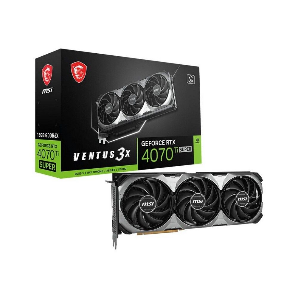 MSIВидеокартаGeForceRTX4070TiSUPER16ГБ(RTX4070TiSUPER16GVENTUS3XOC)