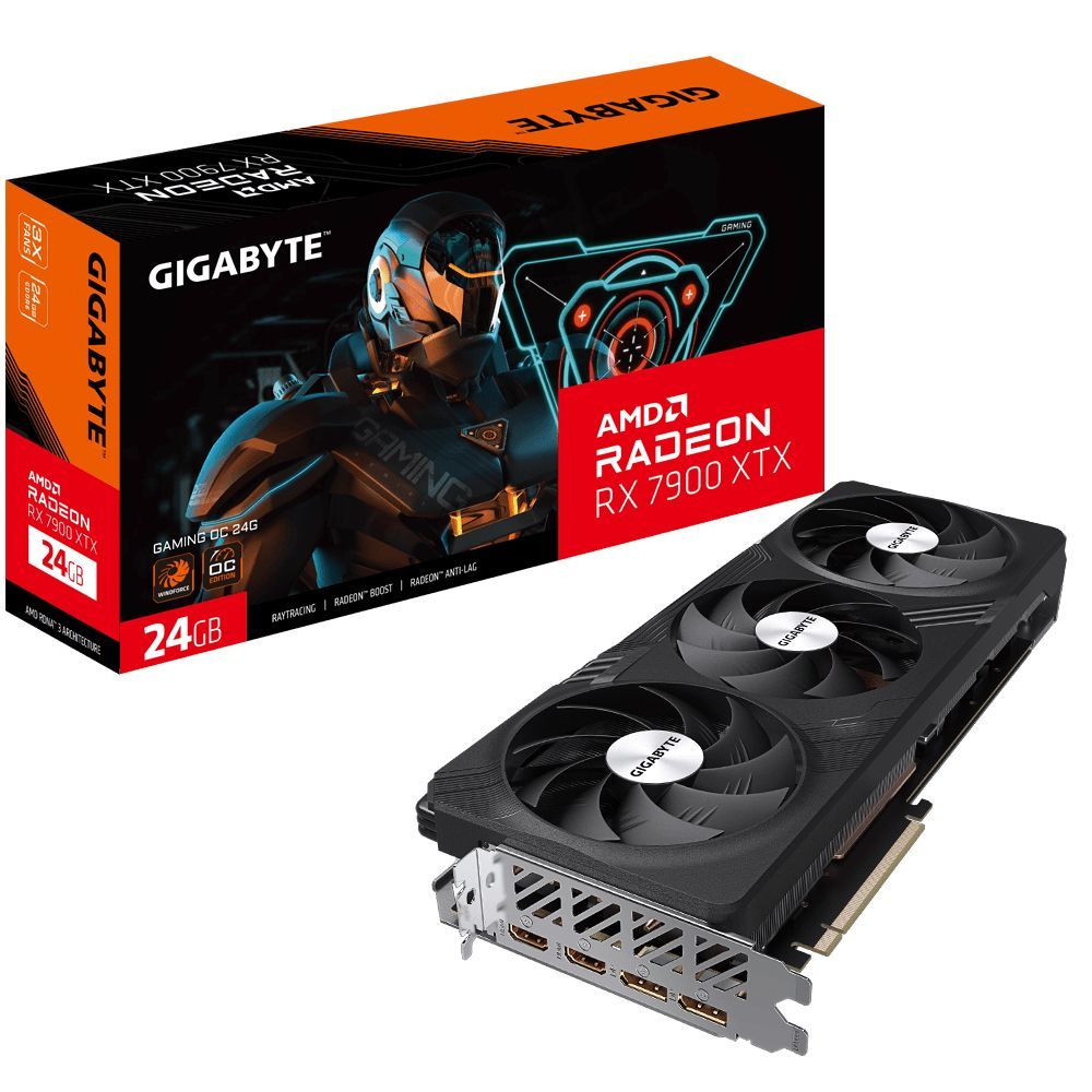 Gigabyte Видеокарта Radeon RX 7900 XTX 24 ГБ (GV-R79XTXGAMING OC-24GD)