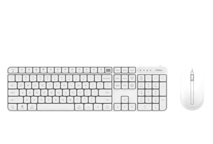 КлавиатураимышьXiaomiMIIIWWirelessKeyboardandMouseComboGen3MW24PB03WhiteРусскиебуквы