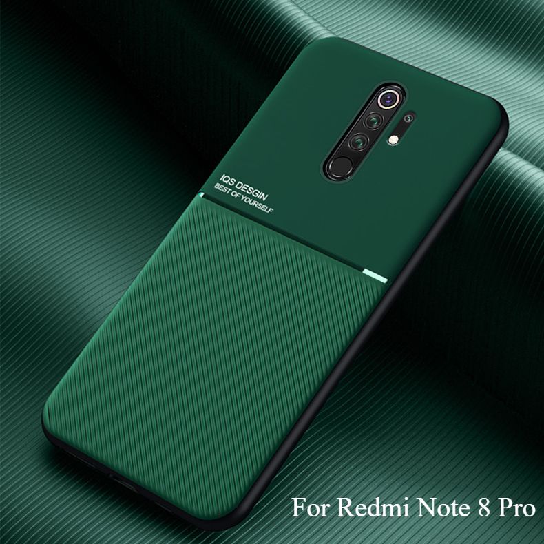 FASNYAЧехолизделовойкожидляRedmiNote8Pro(РедмиНоут8Про)смагнитнымавтомобильнымдержателем,тонкийзащитныйчехолдлясмартфона