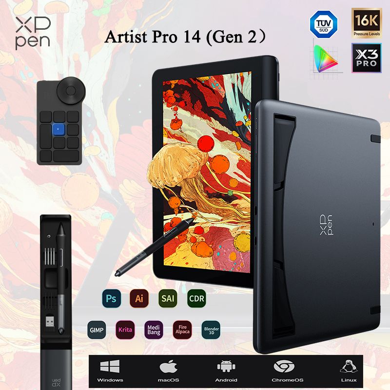 XP-Pen Графический экран Artist Pro 14., черный