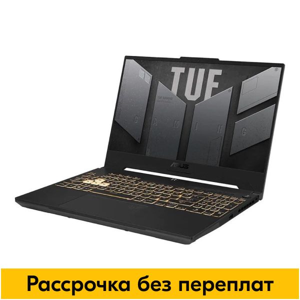 ASUSTUFGamingF15Игровойноутбук15.6",IntelCorei5-12500H,RAM16ГБ,SSD512ГБ,NVIDIAGeForceRTX3050дляноутбуков(4Гб),Безсистемы,(90NR0GW1-M00T60),серый,Русскаяраскладка