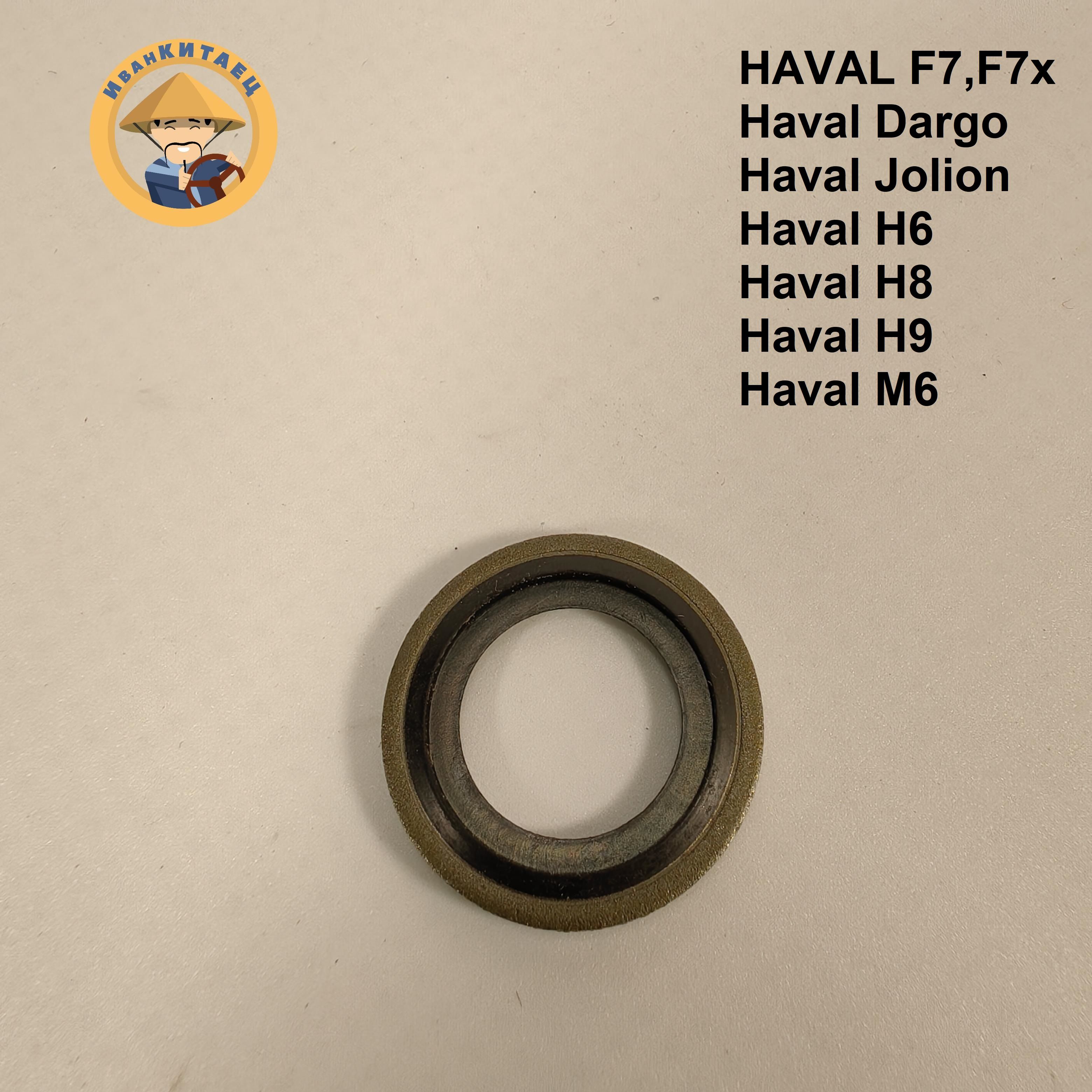 ШайбасливнойпробкиHAVALF7,F7x,H6,H8,H9,DARGO,Jolion1.5/2.0арт.-1009305XEC06