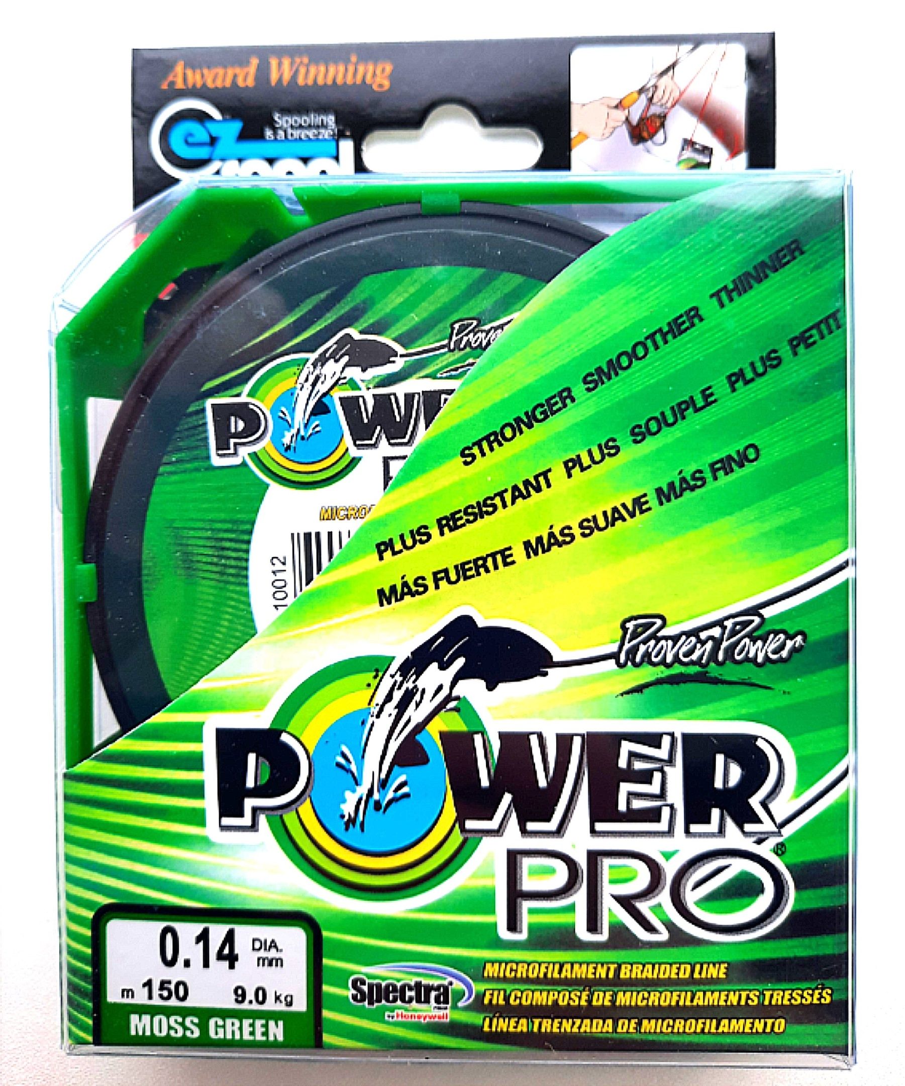 ШнурплетеныйPOWERPRO150м0,14мм9кг.mossgreen.Лескаплетенкадляджига/Длящукиисудака/Шнурдляспиннингаифидера