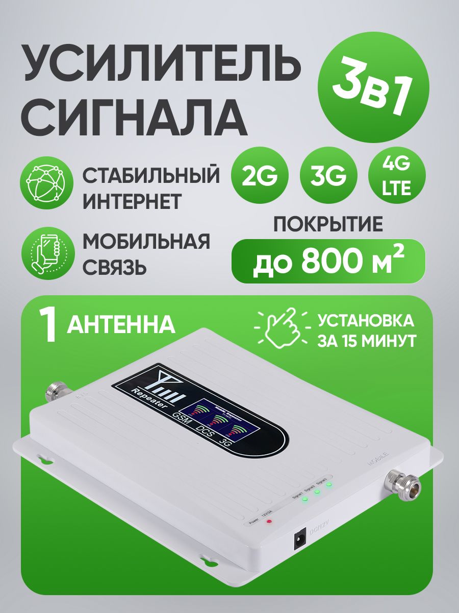 Усилитель сотовой связи для дачи 4G купить в Москве.