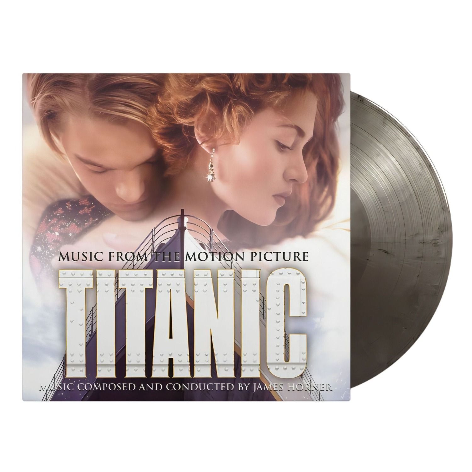 Виниловая пластинка James Horner - Titanic (Music From The Motion Picture) 2 x Vinyl, Limited Edition, Numbered, Silver & Black Marbled NEW. New