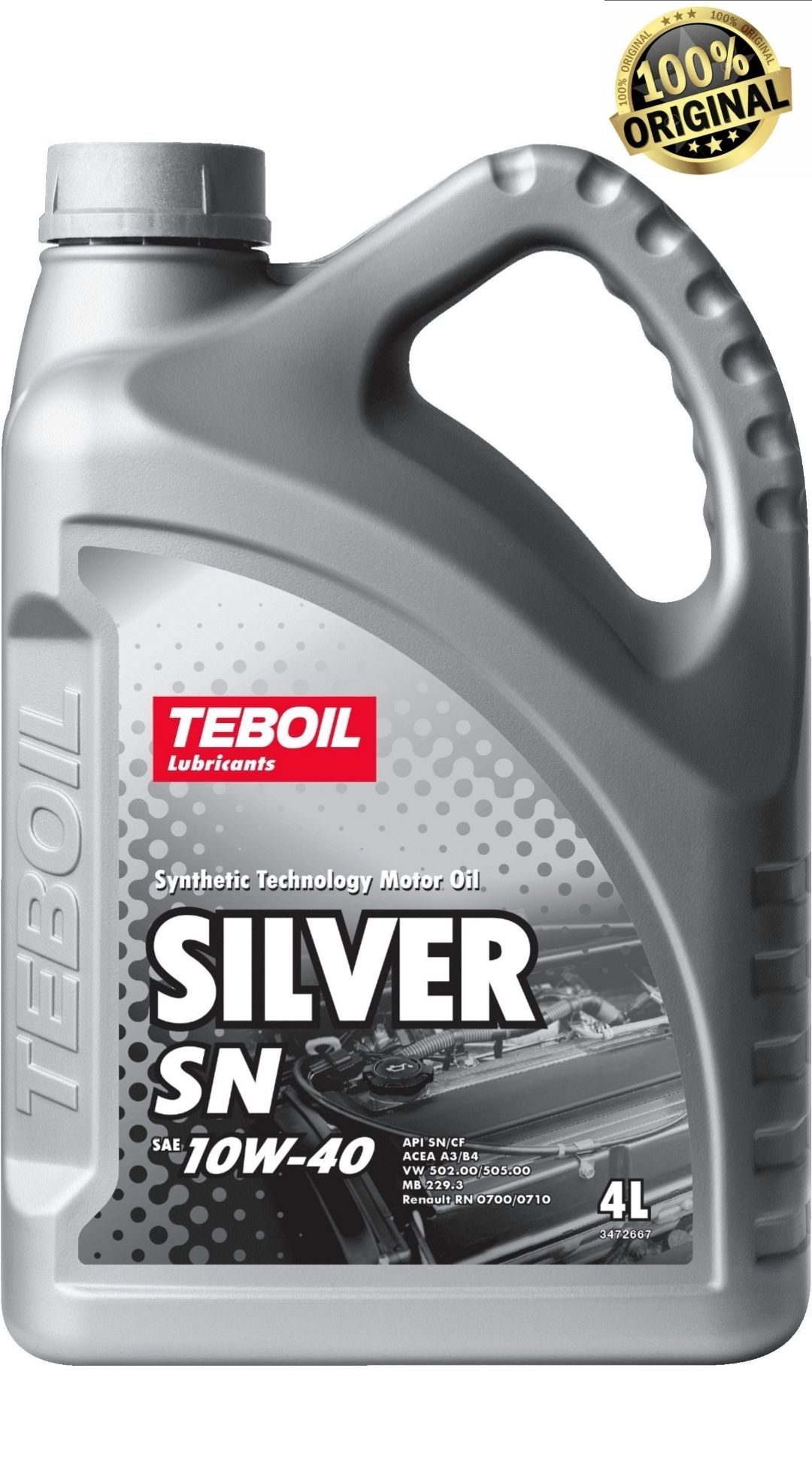 TEBOIL 10W-40 Масло моторное, Полусинтетическое, 4 л