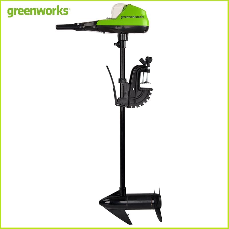 Мотор лодочный аккумуляторный Greenworks 40В 55lbs 9000207