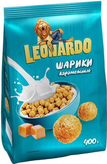 "Leonardo" Готовый завтрак "Карамельные шарики", 400 г