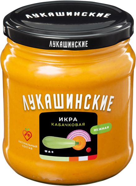 Икра из кабачков Лукашинские нежная РКП ООО с/б. 460 г