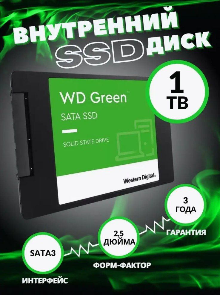 Western Digital 1 ТБ Внутренний SSD-диск WD (01)