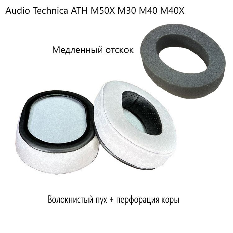 АмбушюрыдлянаушниковУшнаяповязкаAudioTechnicaATH-M70XM50XM30M40M40XM20-Волокнистыйпух