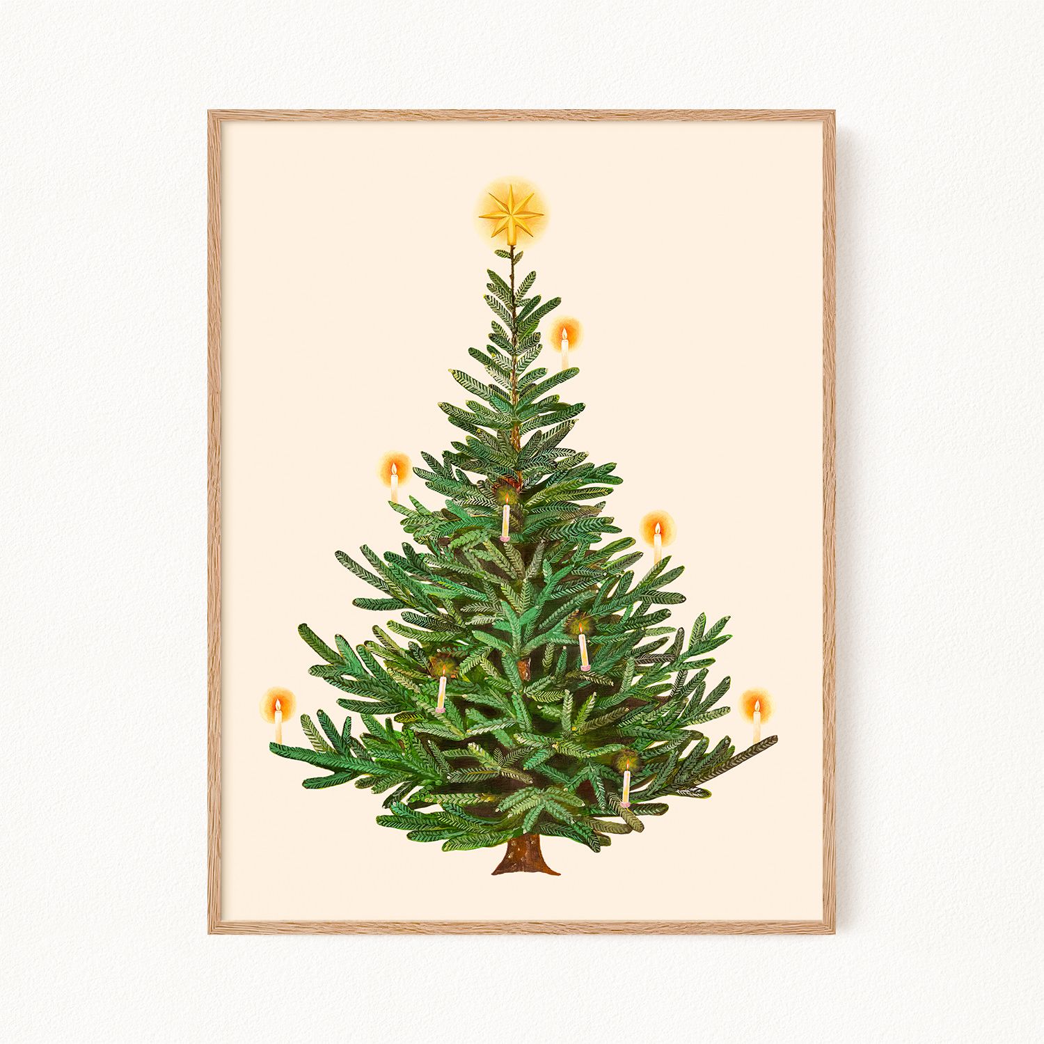 Новогодний постер "Christmas Tree", 30х40 см