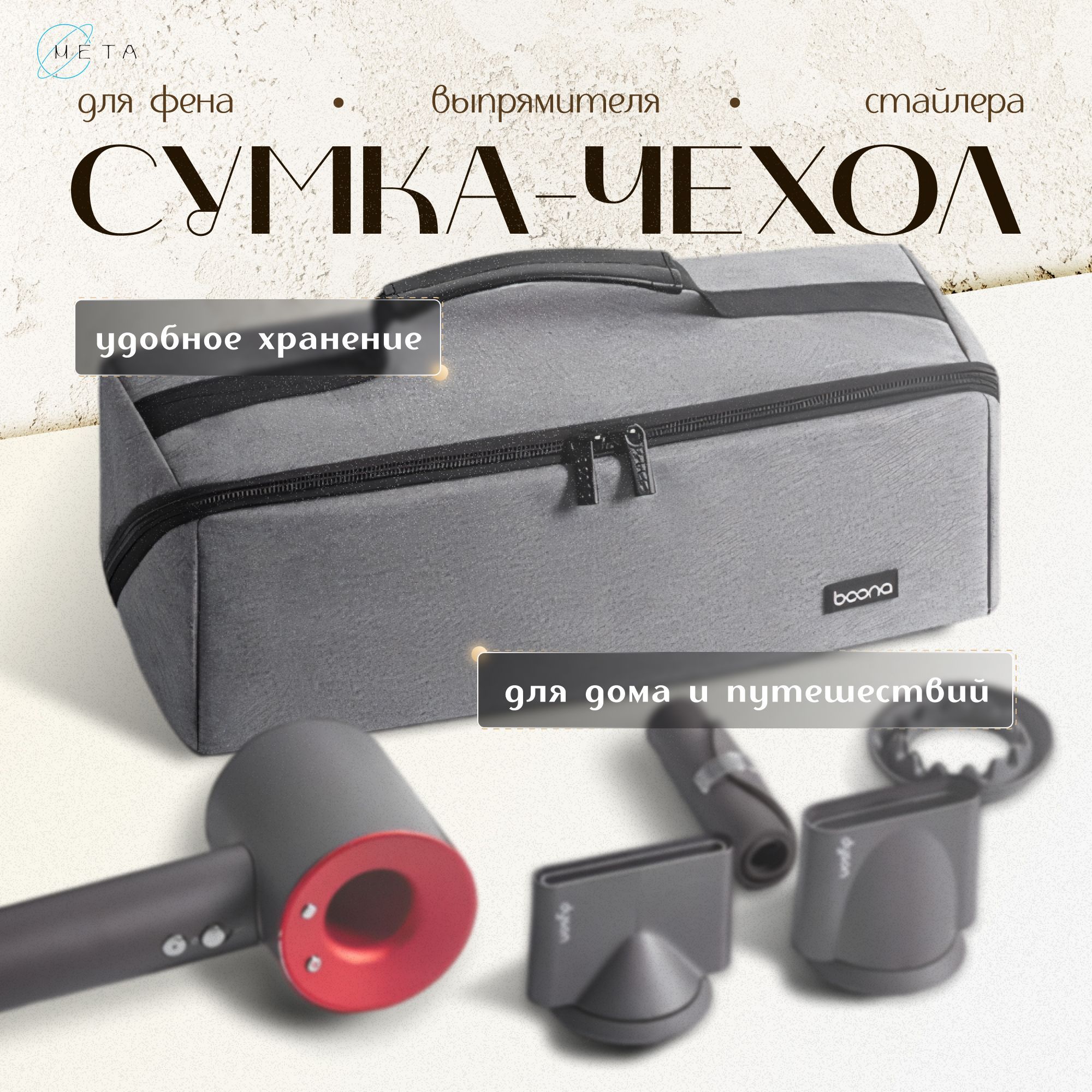 Органайзер, сумка, чехол для фена, стайлера Dyson с ручкой купить на OZON по низкой цене (1728391175)