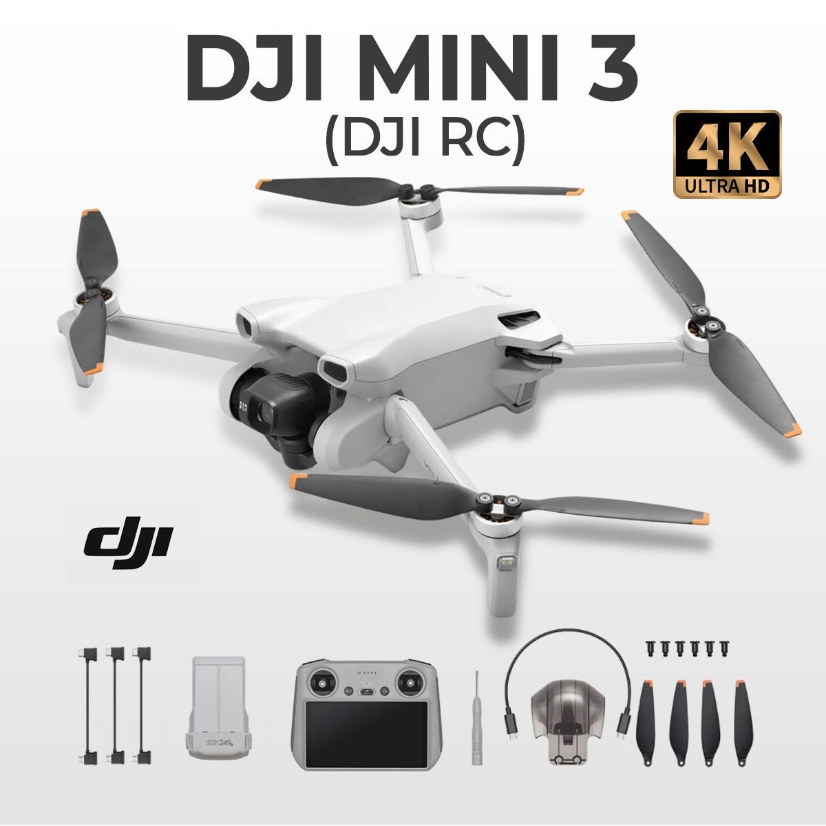 Дрон Квадрокоптер DJI Mini 3 RC пульт DJI RC