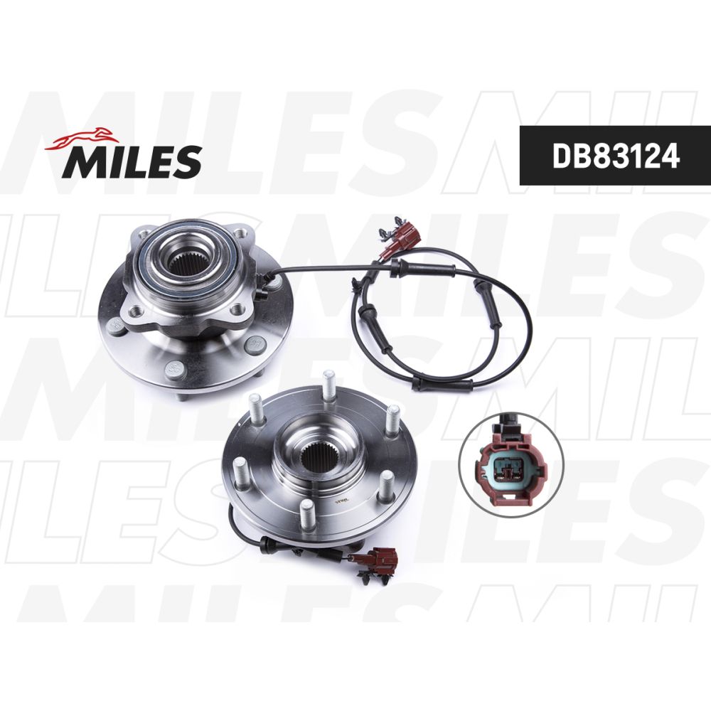 Ступица MILES DB83124 NISSAN PATROL Y62/ARMADA/TITAN/INFINITI QX56 03- зад. MILES DB83124, oem 432027S000