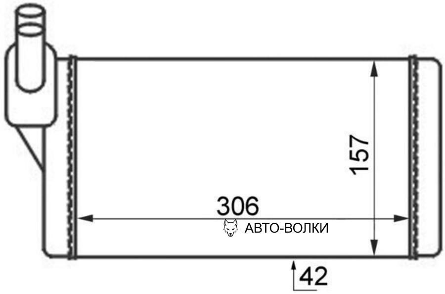 Радиатор отопителя салона VW T4 9003 MAHLE AH47000S