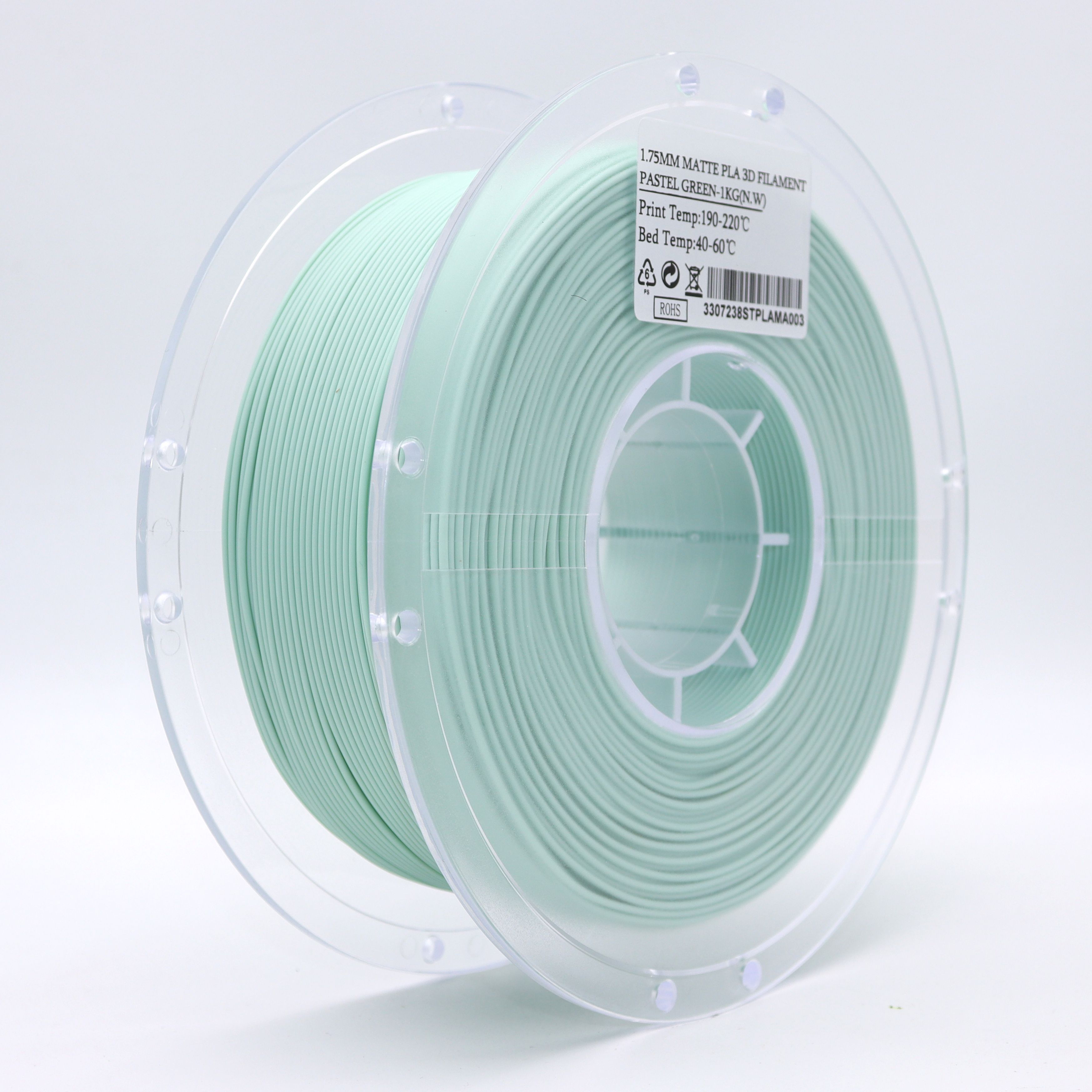 Филамент (пластик) Sting3D PLA PRO Pastel Green (зеленый/мятный) для 3d принтера