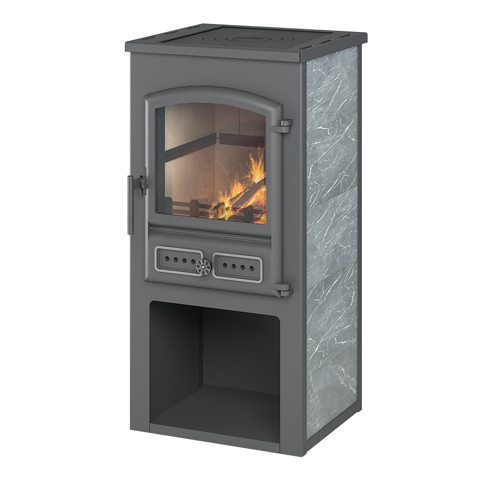 Камин ЭТНА (БКД) с плитой "Талькохлорит" 115мм