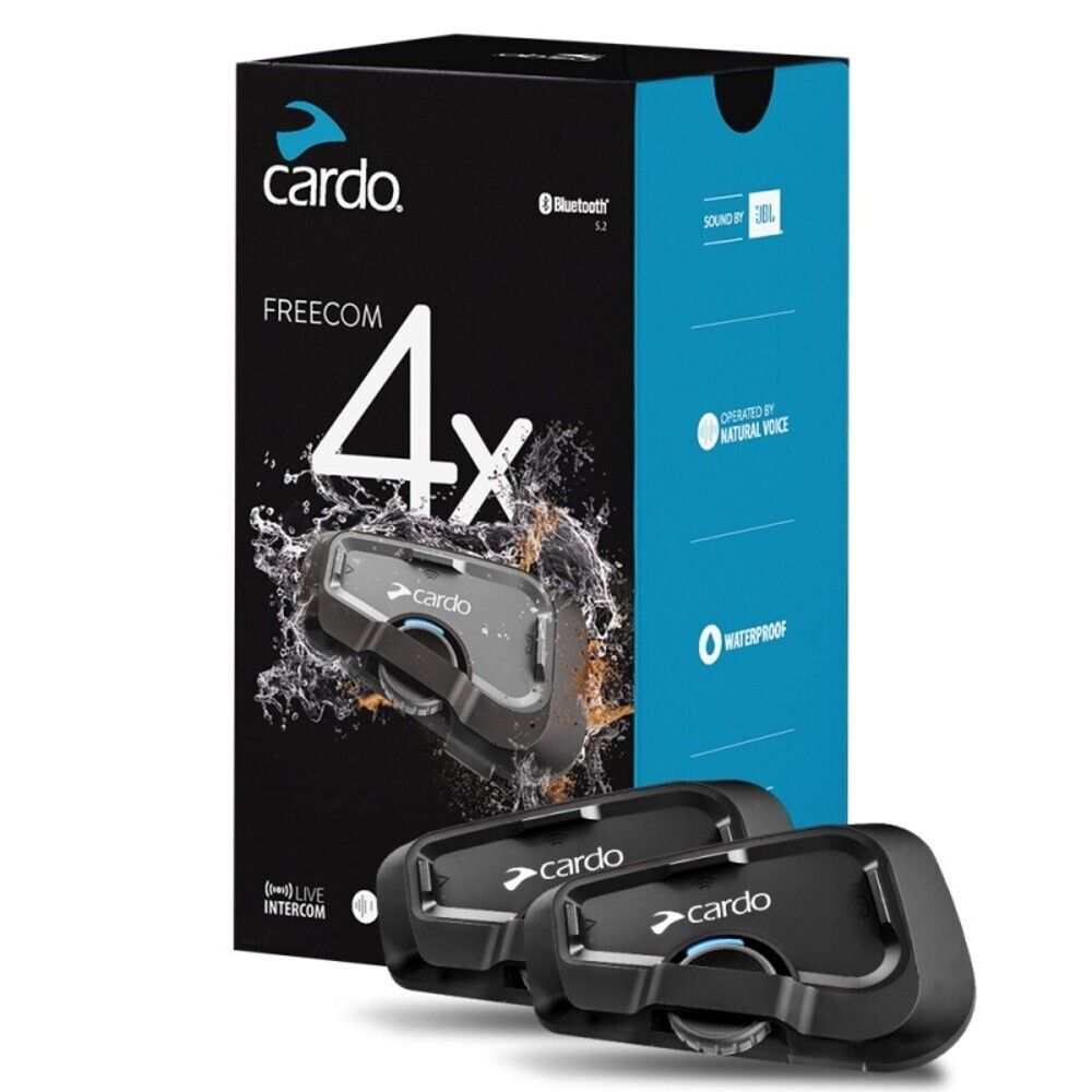 Cardo Freecom 4x Duo мотогарнитура (2 гарнитуры) с премиальным звуком