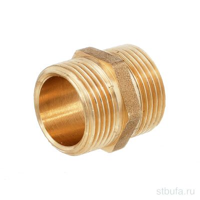 Ниппель двойной 1/2'' ЛАТ БОЛОГОЕ 15НД (400)