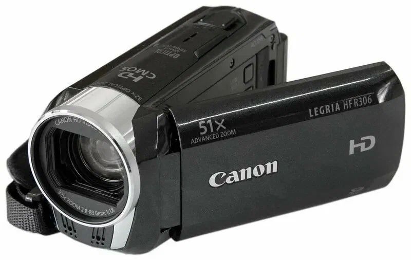 Видеокамера Canon LEGRIA HF R306,черный. Товар уцененный