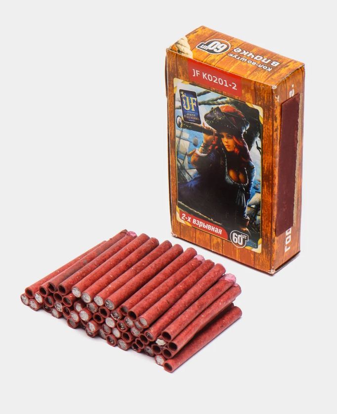 Петарды JF K0201-2, 2 хлопка 10 пачек 600 петард, бренд "Joker Fireworks"