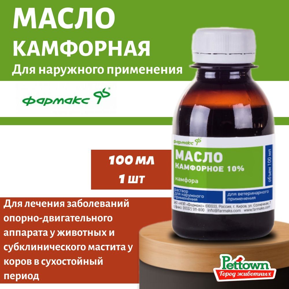 Масло камфорное 10% 100мл