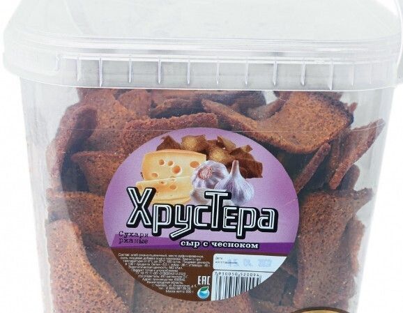 Гренки "Хрустера" сыр-чеснок 950 г.