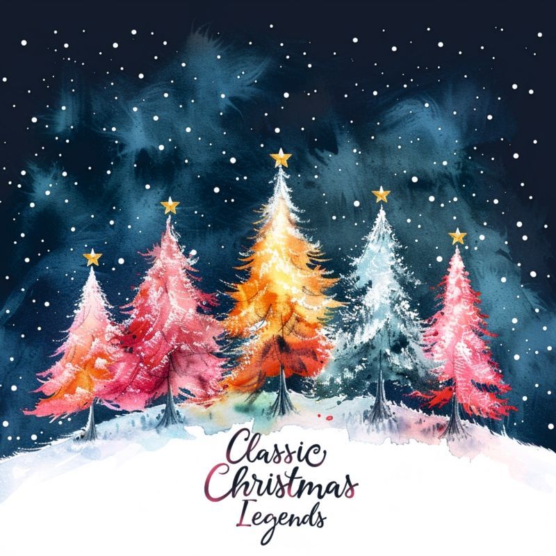 Новогодняя виниловая пластинка Classic Christmas Legends. фиолетовый винил. Lp