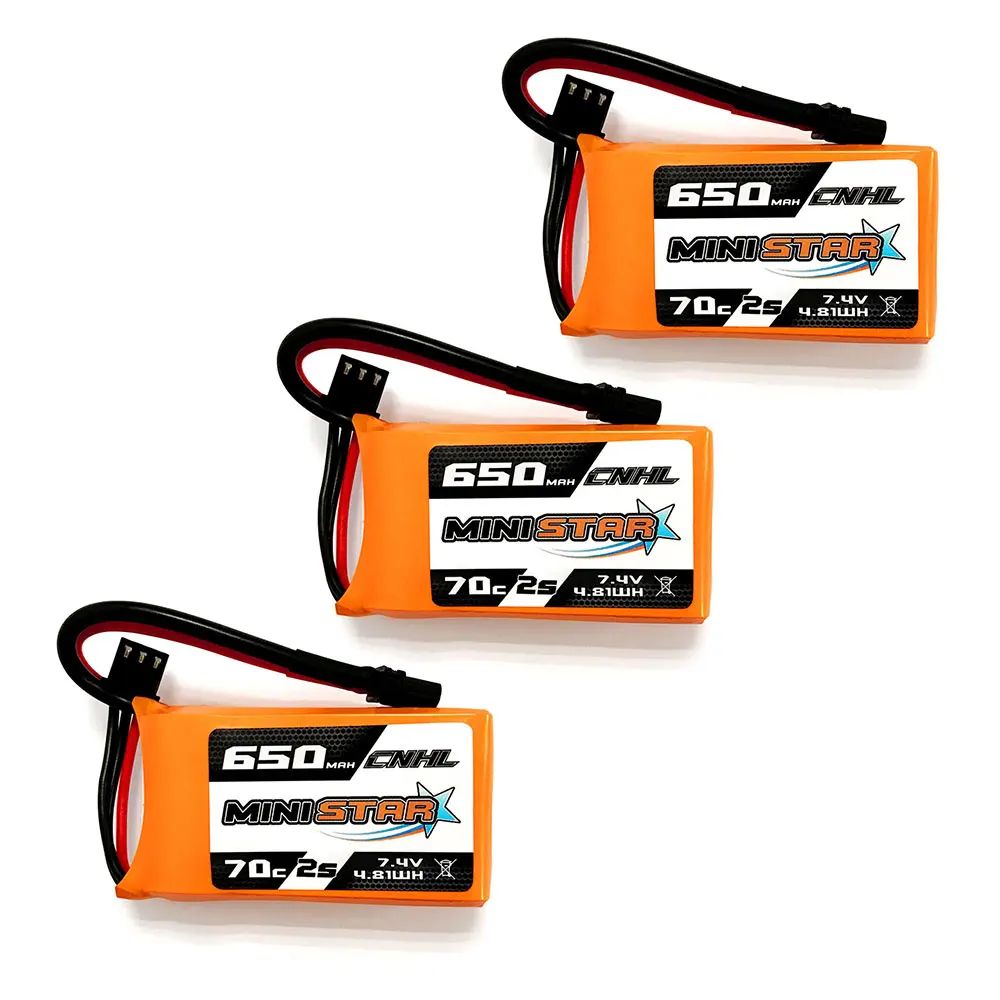 3 шт. CNHL Lipo аккумулятор 2S 650 мАч 850 мАч 7,4 В 70C с XT30