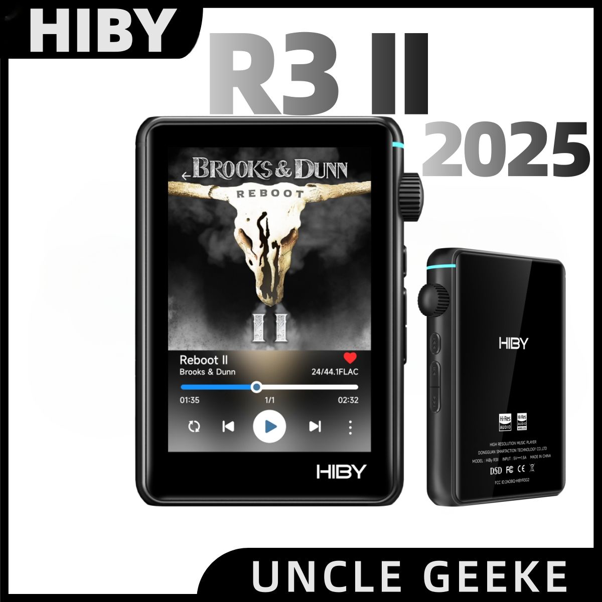 HiByMP3-плеерR3II2025бездиска,черный