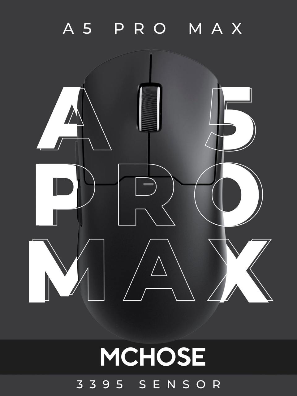 MCHOSEИгроваямышьбеспроводнаяA5PROMAX,черная