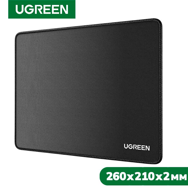 КоврикигровойдлямышипротивоскользящийUGREEN,260х210мм,Черный