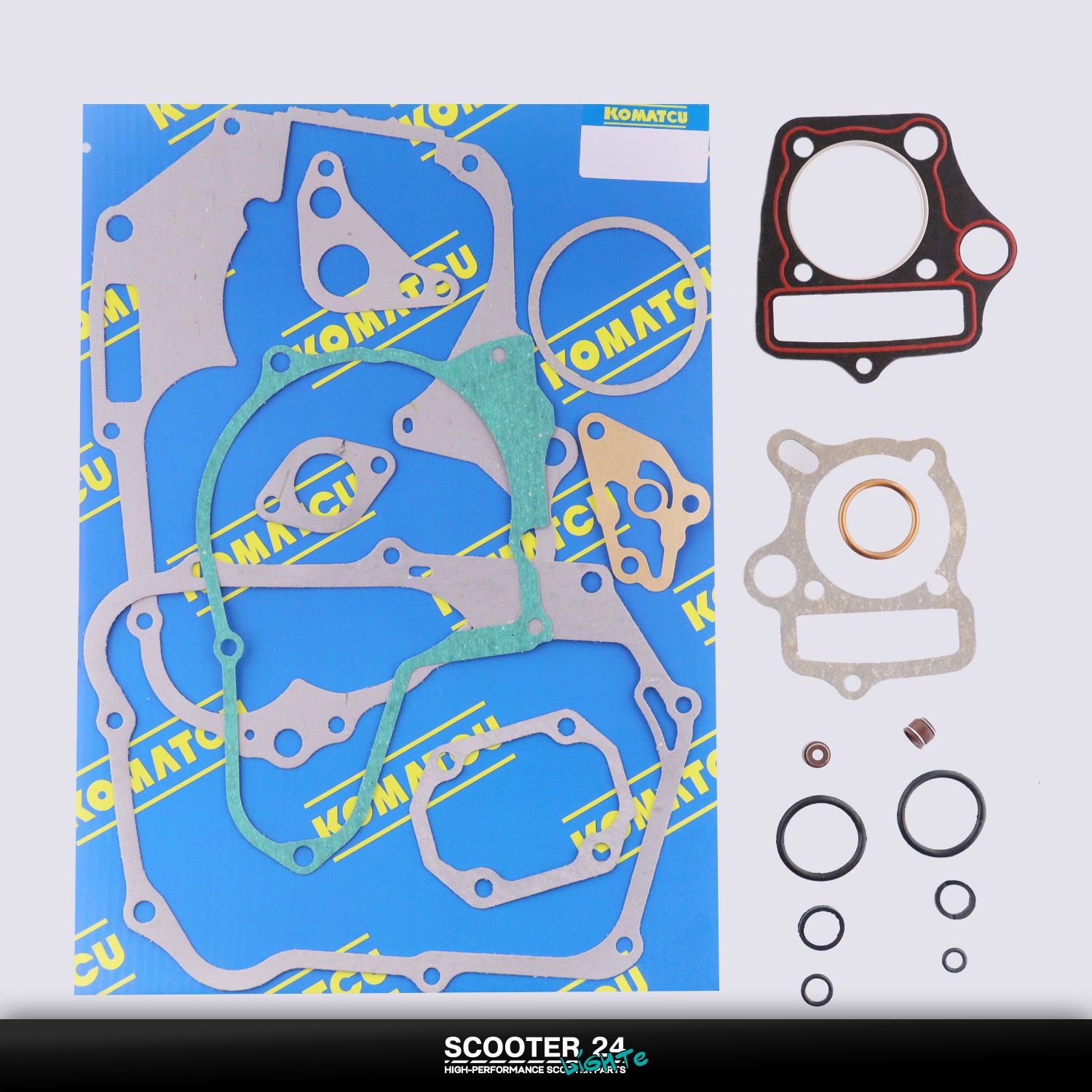 Прокладки двигателя 139FMB на мопед Alpha / Delta 100 кубов (Альфа / Дельта / Орион Омакс) 139FMB 100 ( 50) "KOMATCU"