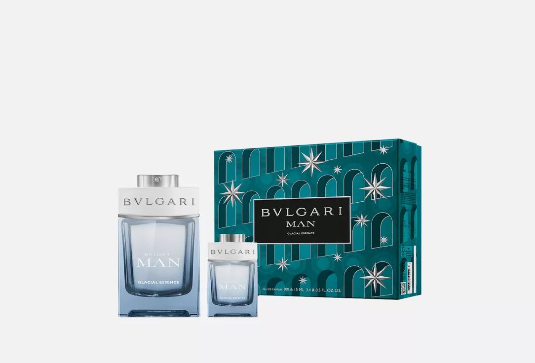BVLGARI Набор Парфюмерной вода Man Glacial Essence 100 мл + 15 мл (дорожный) Bvlgari купить